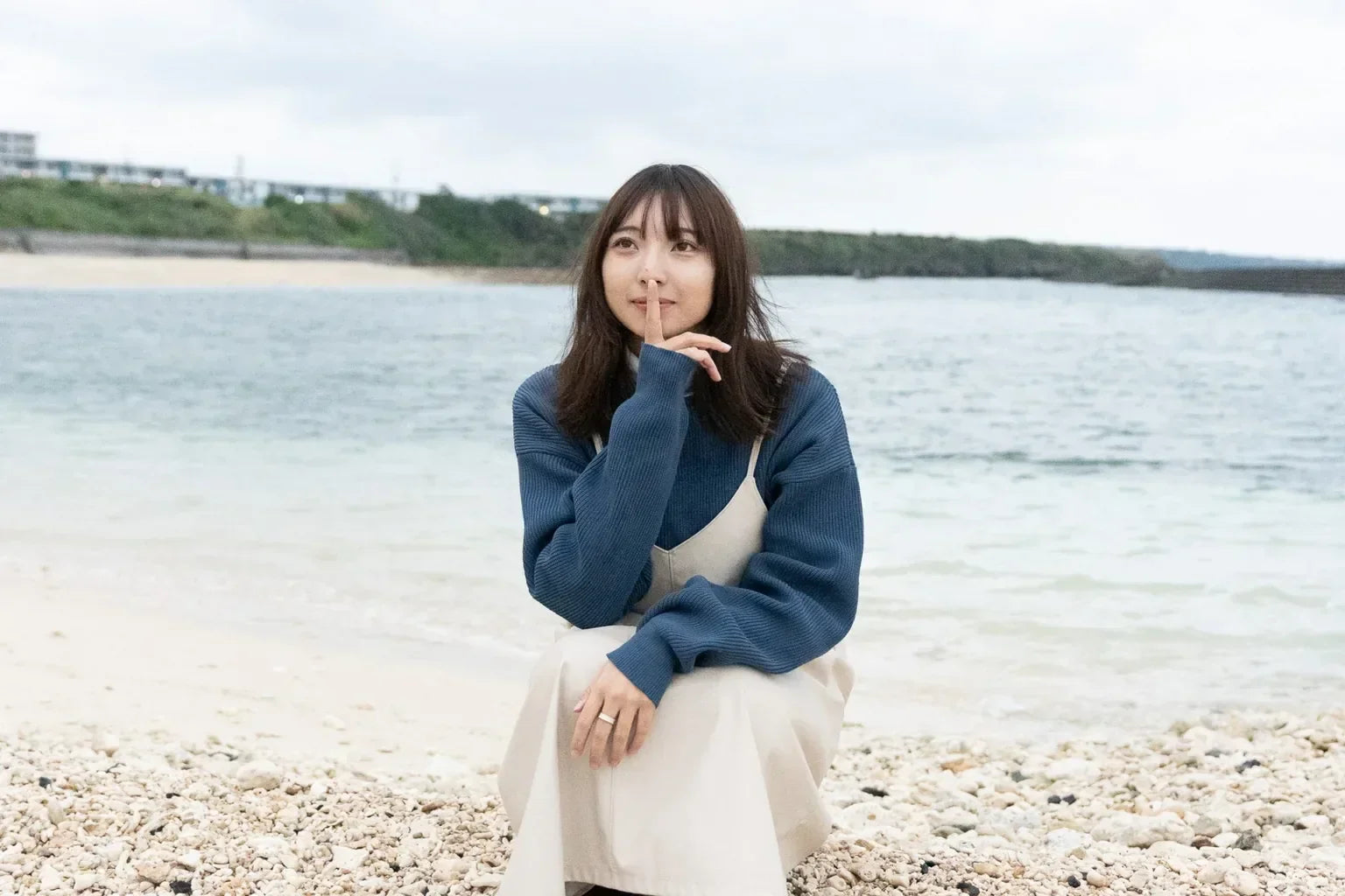 Quiet moment by the beach during a wellness journey in Kagoshima